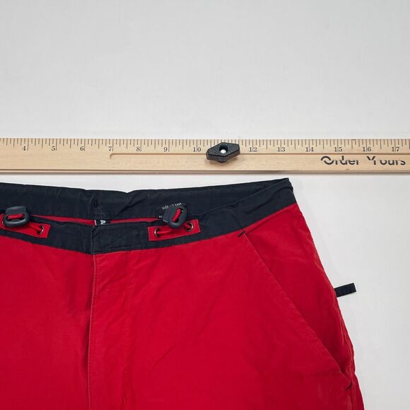 Vintage Abercrombie Pants Boys Size 16 Red Cargo Ankle Zip Straight Leg Y2K - Picture 9 of 10